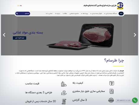 طراحی سایت آریانا پرداز
